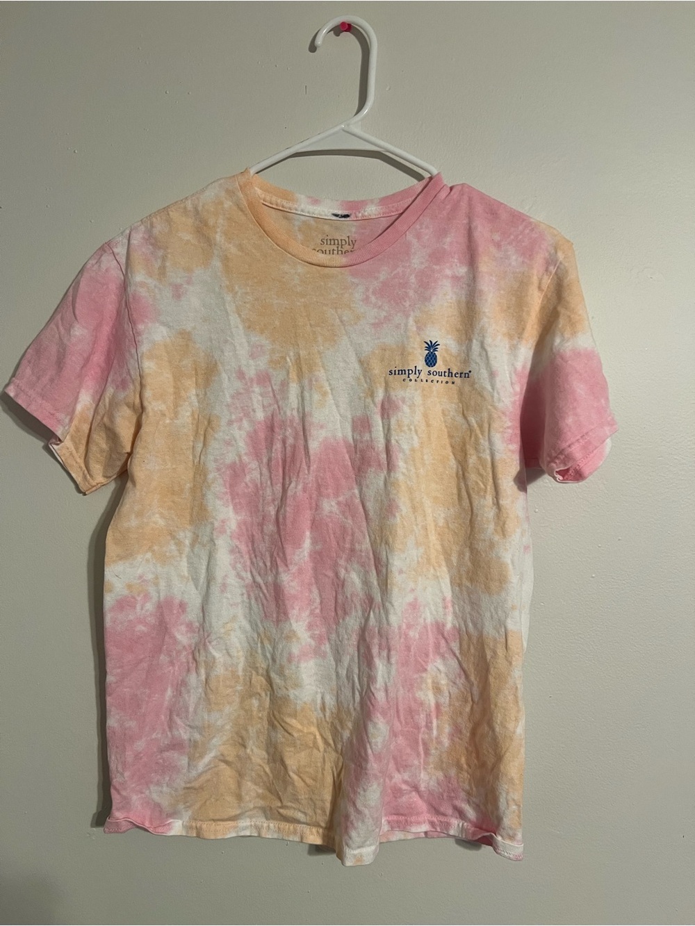 Simply Southern Women’s Size Medium T-Shirt Tie-Dye Fiesta Then Siesta Graphic
